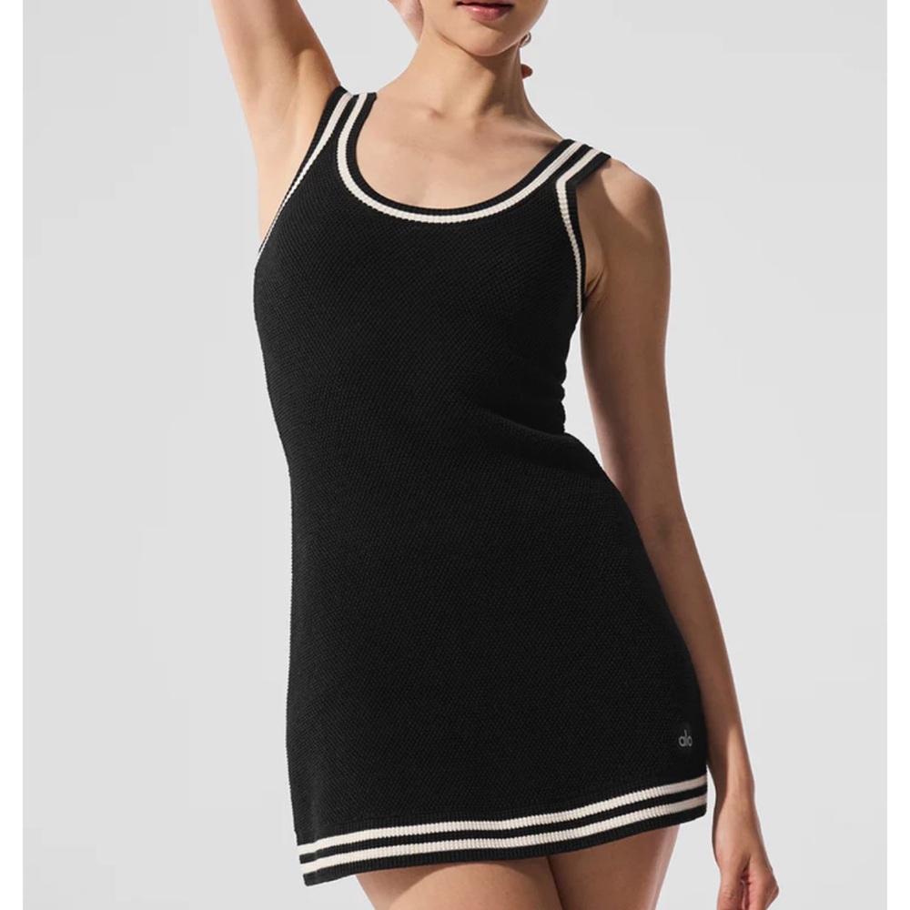 ALO Yoga Black and White Mini Dress